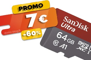 #VEILLE La carte Micro SD Sandisk 64Go en #PROMO pour seulement 7€ (-60%)